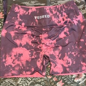 Women's Pink Tie-Dye Shorts